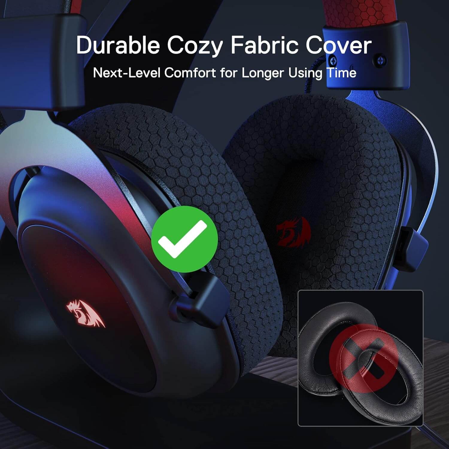 هدست گیمینگ بلوتوثی ردراگون مدل ZEUS H510 PRO RGB — تصویر ۶