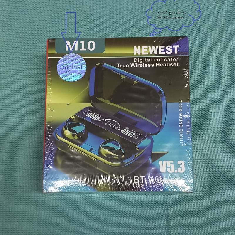 هدست بلوتوثی مدل M10 V5.3 - 2025 — تصویر ۲