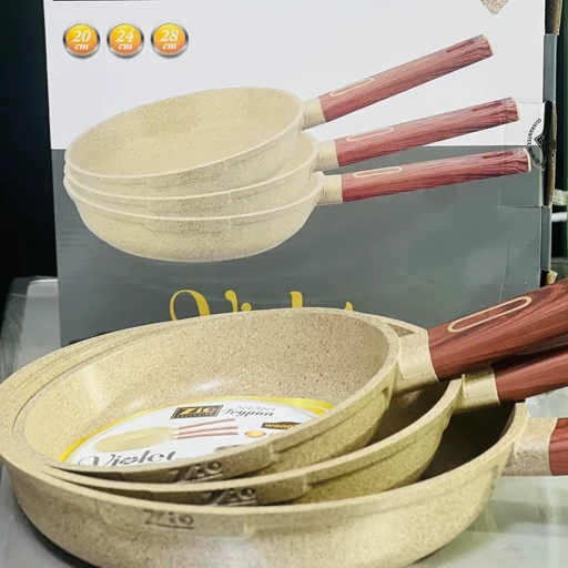 ماهی تابه دسته دار سه تایی زیو ترکیه