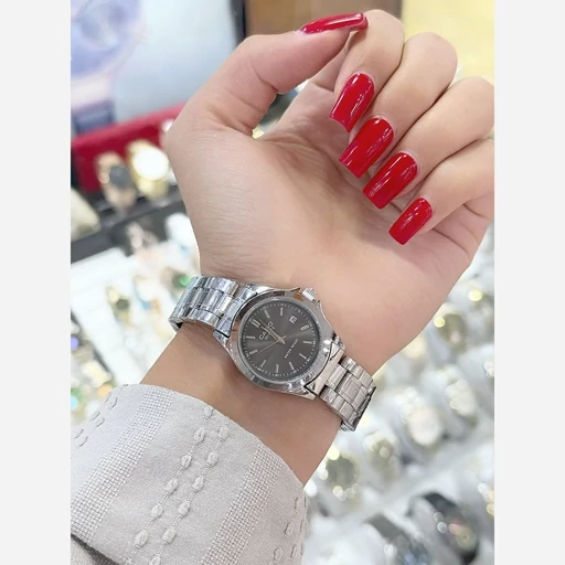 ساعت زنانه کاسیو صفحه طوسی
