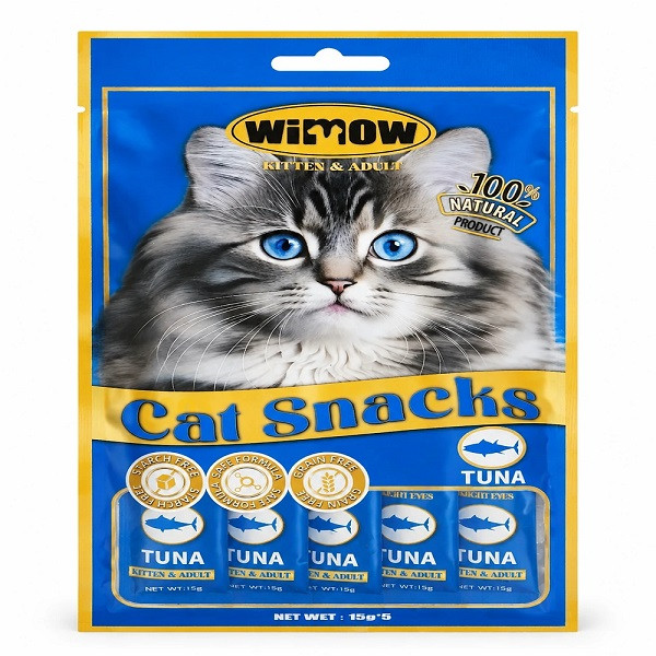 بستنی گربه ویموو مدل Cat Snacks طعم ماهی تن وزن 15 گرم بسته 5 عددی — تصویر ۲