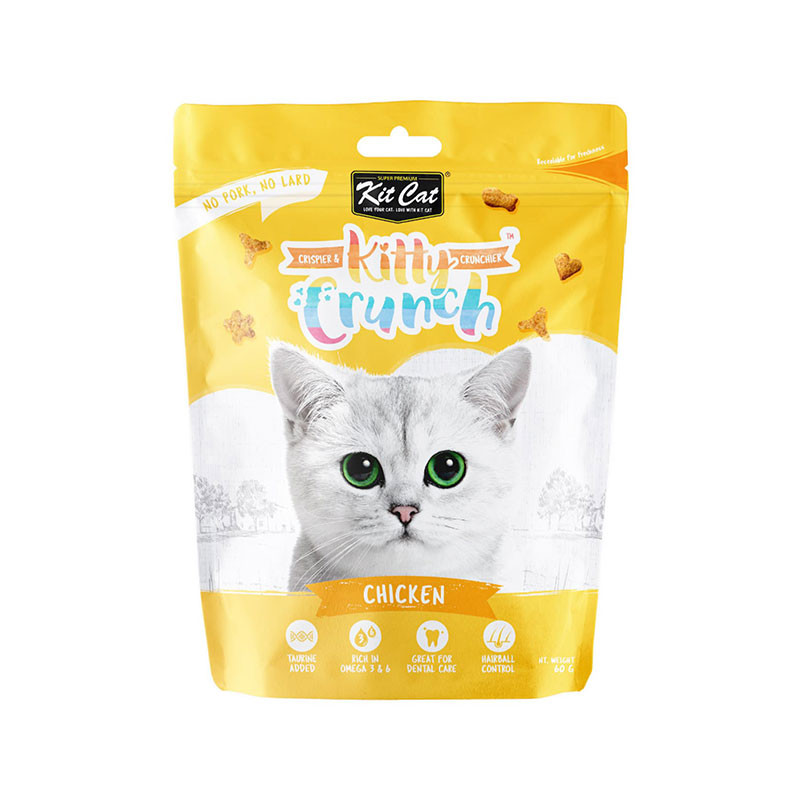 تشویقی بچه گربه کیت کت مدل Kitty Crunch طعم مرغ وزن 60 گرم — تصویر ۲