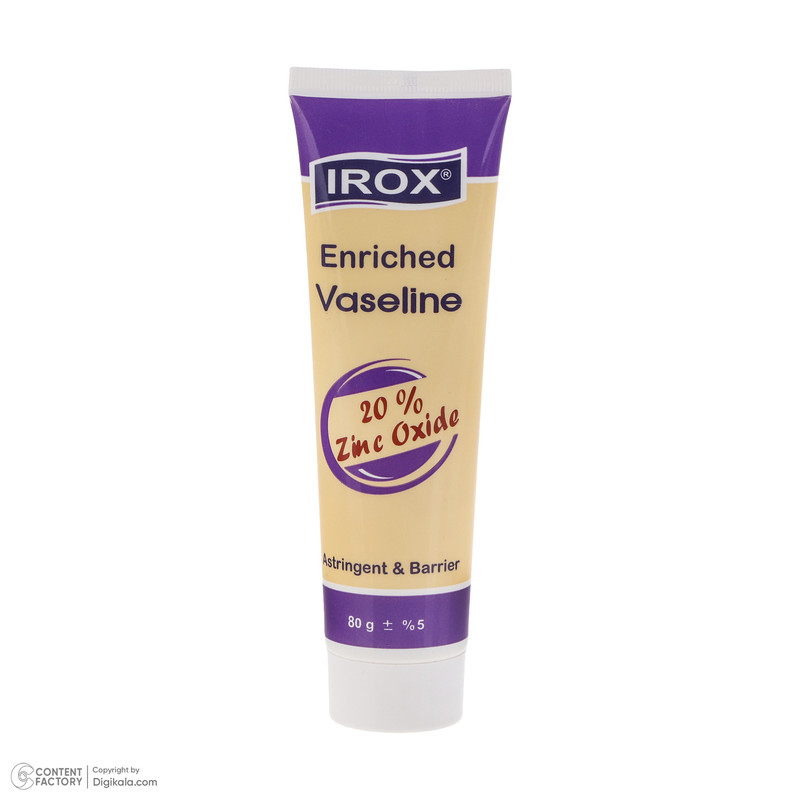 وازلین ایروکس مدل Zinc Oxide مناسب انواع پوست وزن 80 گرم — تصویر ۳