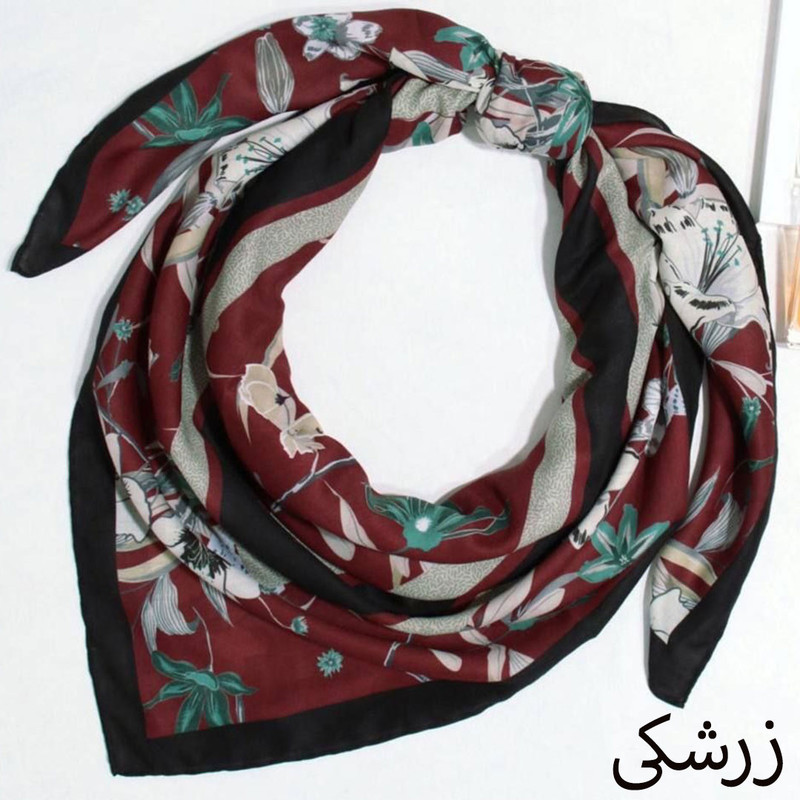 روسری زنانه مدل نخی کلاسیک کد 9864 — تصویر ۵