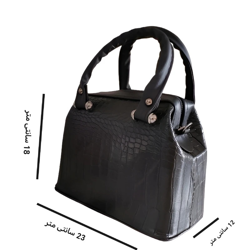 کیف دستی زنانه مدل صندوقی پوست ماری — تصویر ۵