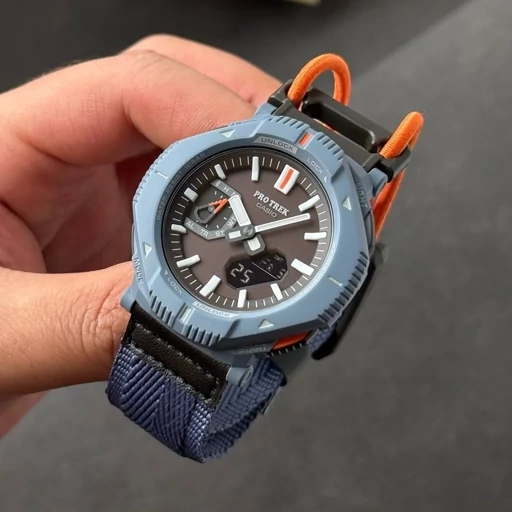 ساعت مچی کاسیو پروترک CASIO PRO TREK PRJB001B-2 های کوالیتی رنگ سرمه ای