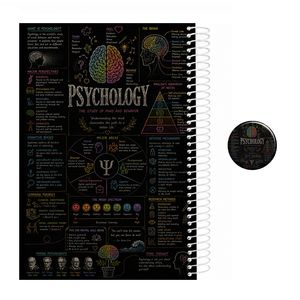 دفتر مشق 200 برگ سیمی مدل روانشناسی کد 2 psychology به همراه پیکسل مجموعه 2 عددی
