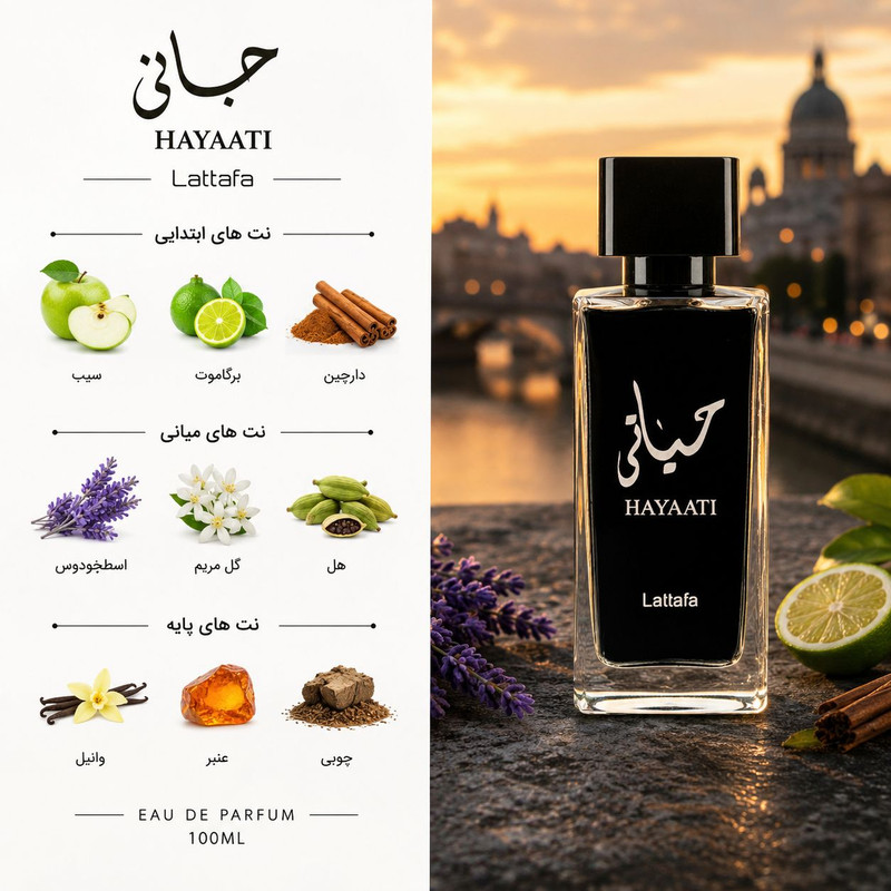 ادو پرفیوم مردانه کلپک مدل حیاتی با رایحه خنک حجم 100 میلی لیتر — تصویر ۲