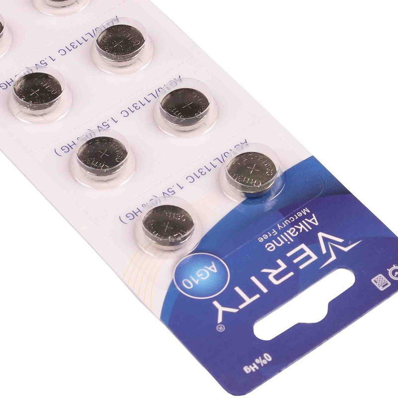 باتری ساعت وریتی مدل AG10 / L1131 بسته 10 عددی — تصویر ۳