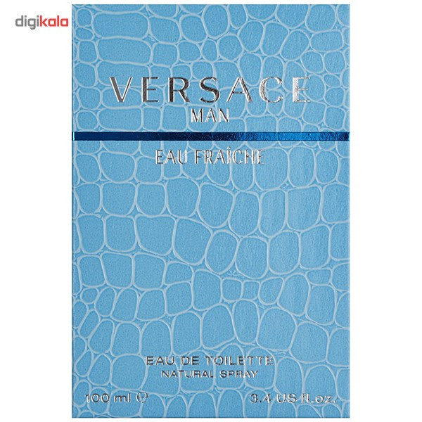 ادو تویلت مردانه ورساچه مدل Versace Man Eau Fraiche حجم 100 میلی لیتر — تصویر ۳