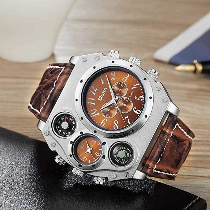 ساعت مچی عقربه ای مدل Decorative Compass Thermometer Dial — تصویر ۸