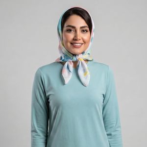 روسری زنانه مدل نخی تابستانه آبرنگی کد ana-2401