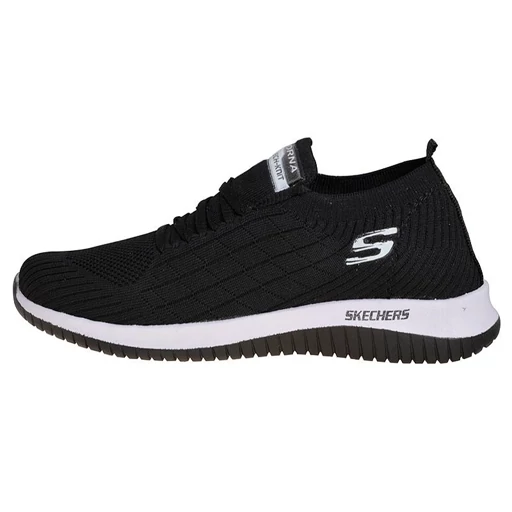 کفش پیاده روی مشکی مدل اسکیچرز بافت skechers کد 286985