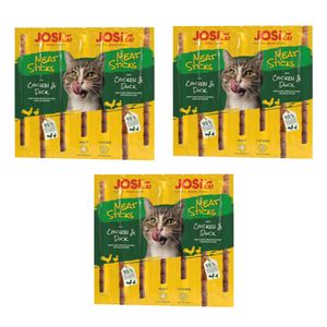 تشویقی گربه جوسرا مدل Meat Sticks Pack با طعم مرغ و اردک بسته 3 عددی