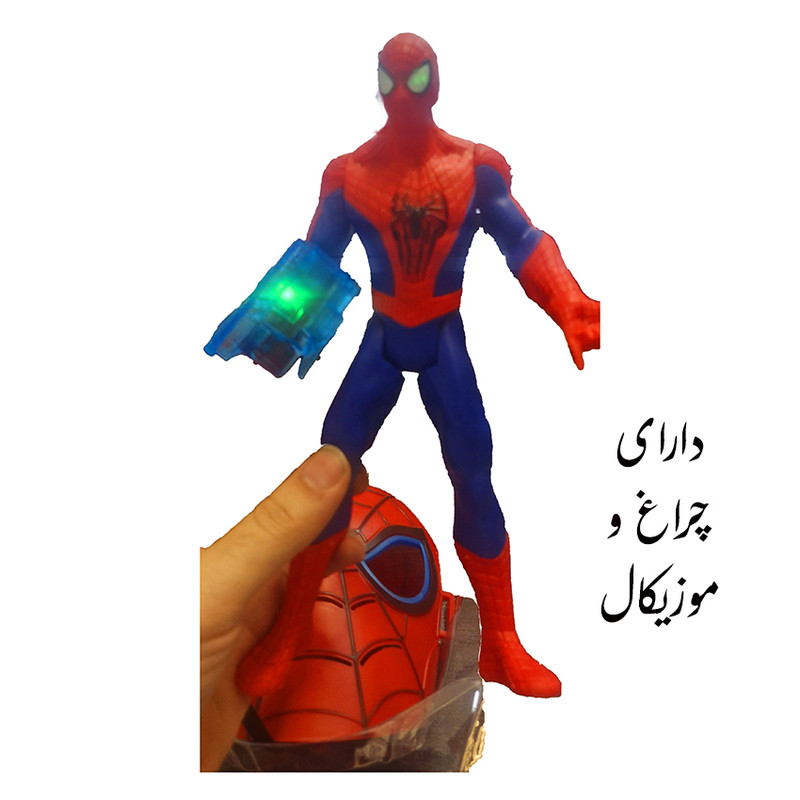 اسباب بازی مدل ماسک مرد عنکبوتی طرح فیگور دار کد 38128 مجموعه 2 عددی — تصویر ۴