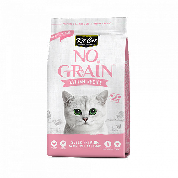 غذای خشک بچه گربه کیت کت مدل No Grain Kitten Recipe با طعم مرغ وزن 10 کیلوگرم — تصویر ۲