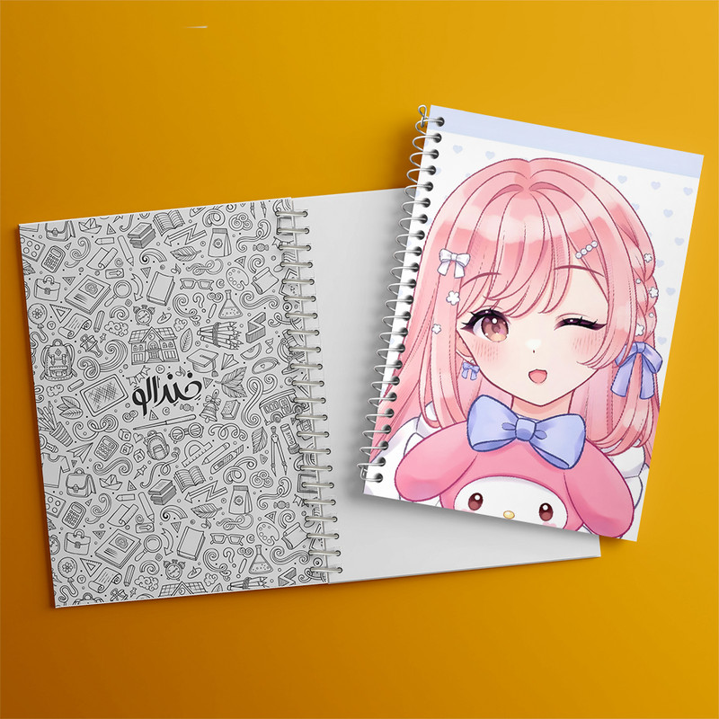 دفتر نقاشی 50 برگ خندالو طرح مای ملودی (My Melody) کد N9093 — تصویر ۲
