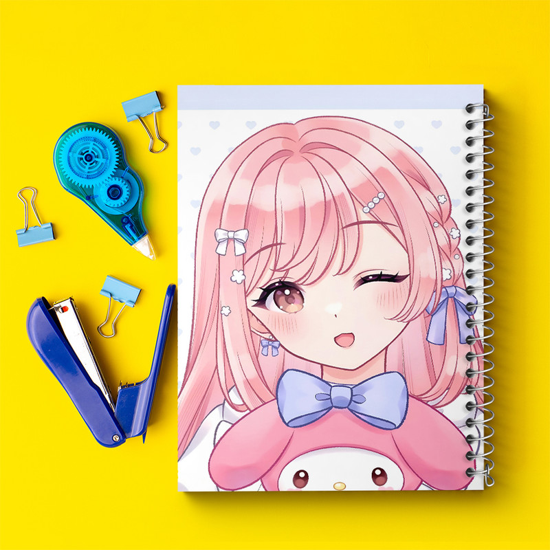دفتر نقاشی 50 برگ خندالو طرح مای ملودی (My Melody) کد N9093 — تصویر ۴