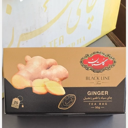 چای کیسه ای با طعم زنجبیل گلستان