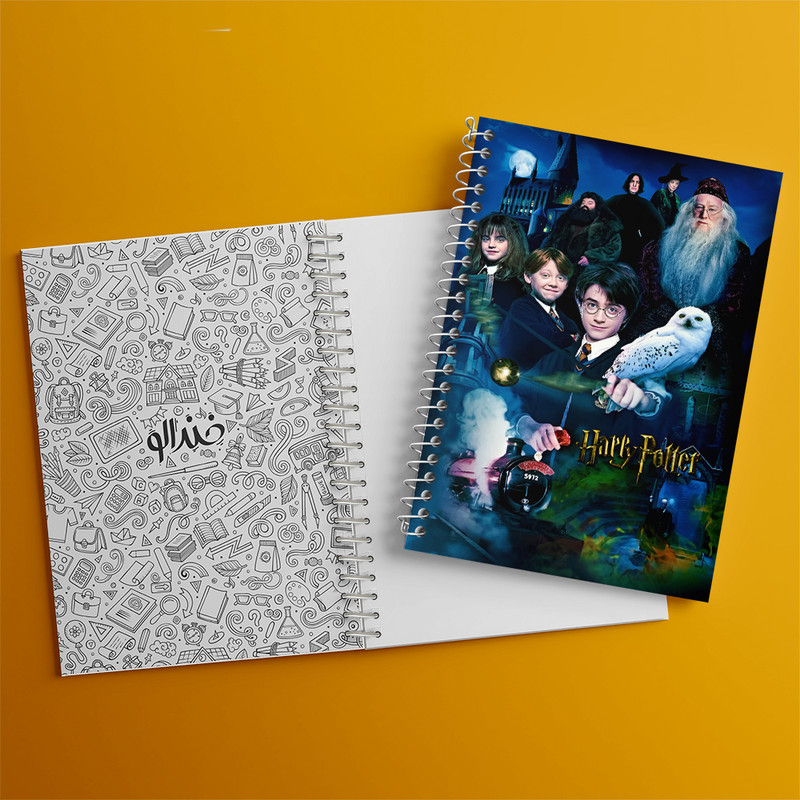 دفتر مشق 100 برگ خندالو طرح هری پاتر (Harry Potter) کد F5203 — تصویر ۳