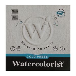 دفتر آبرنگ 30 برگ واترکالریست مدل بلوک کلدپرس پرو کد proCold18