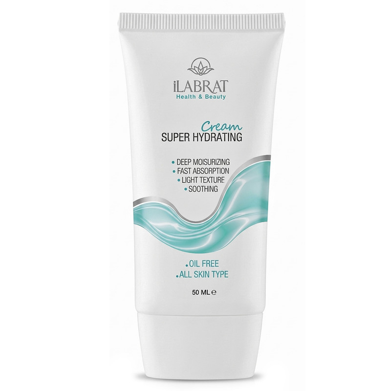 کرم آبرسان دست، صورت، گردن ایلابرت مدل Super Hydrating مناسب برای انواع پوست حجم 50 میلی‌لیتر — تصویر ۲