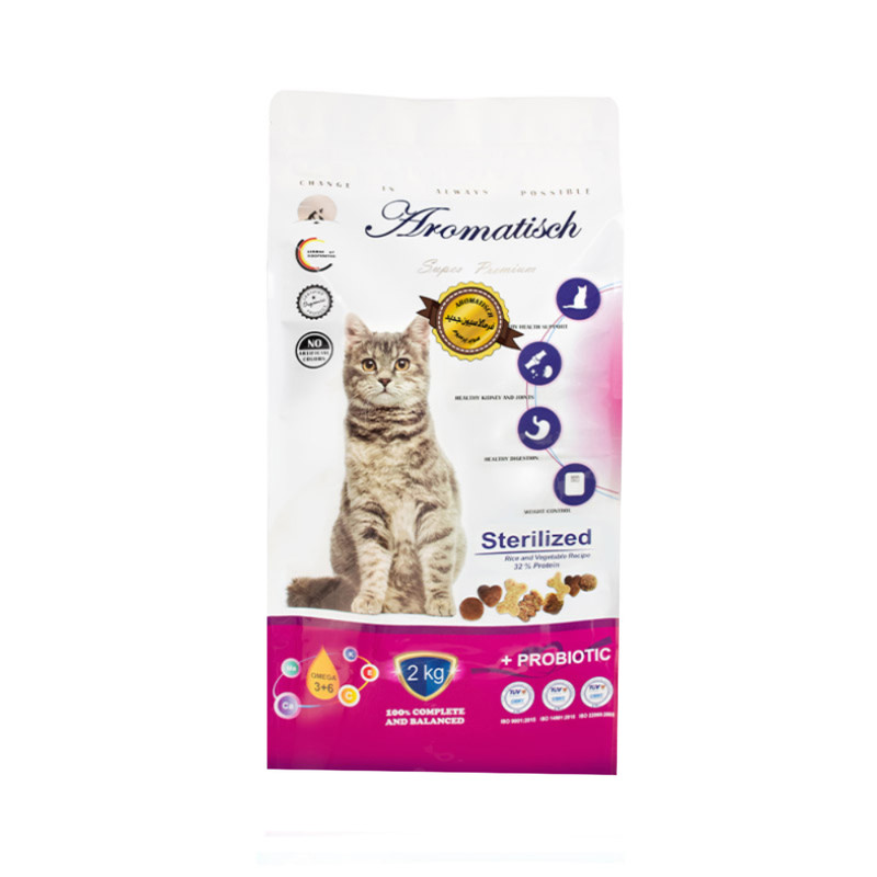 غذای خشک گربه بالغ آروماتیش مدل عقیم شده طعم گوشت بره وزن ۲ کیلوگرم — تصویر ۲