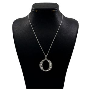 گردنبند نقره زنانه دلی جم طرح O کد D 677