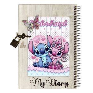 دفتر خاطرات 60 برگ طرح استیچ مدل stitch008