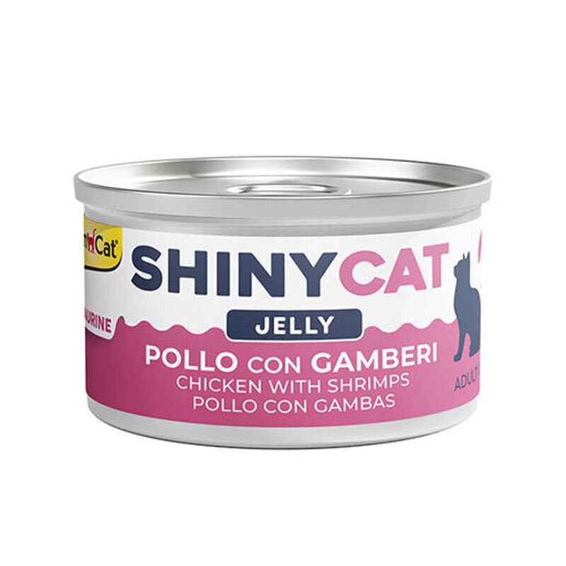 کنسرو غذای گربه بالغ جیم کت مدل Cat Canned Food With Chicken & Shrimp طعم مرغ و میگو وزن 70 گرم بسته 6 عددی — تصویر ۲