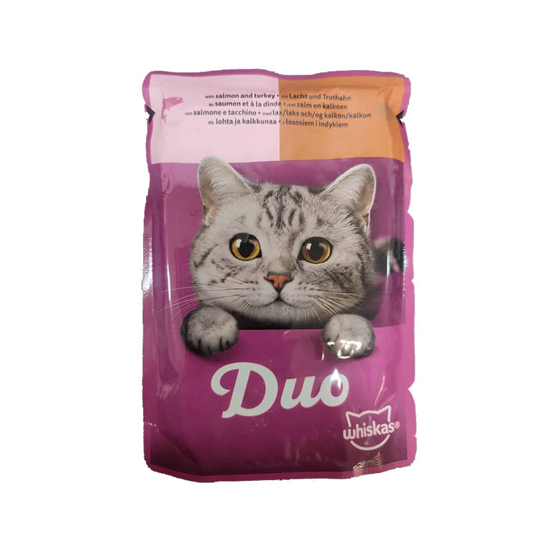 پوچ گربه بالغ ویسکاس مدل Duo Ocean Delights in jelly با طعم ماهی سالمون و بوقلمون وزن 85 گرم — تصویر ۲