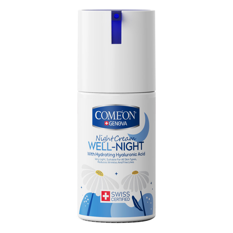 کرم آبرسان صورت کامان مدل WELL NIGHT مناسب برای انواع پوست حجم 100 میلی لیتر — تصویر ۲