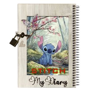 دفتر خاطرات 60 برگ طرح استیچ مدل stitch007