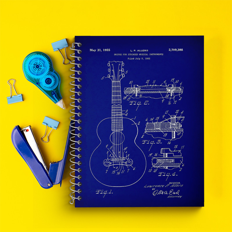 دفتر نت موسیقی 50 برگ خندالو طرح گیتار (Guitar) کد N8099 — تصویر ۴