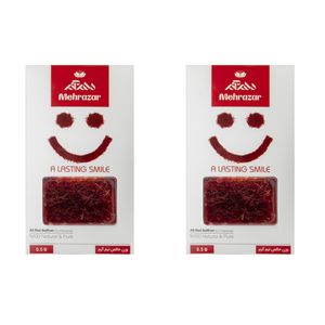 زعفران سوپر نگین صادراتی مهرآذر - 0.5 گرم بسته دو عددی
