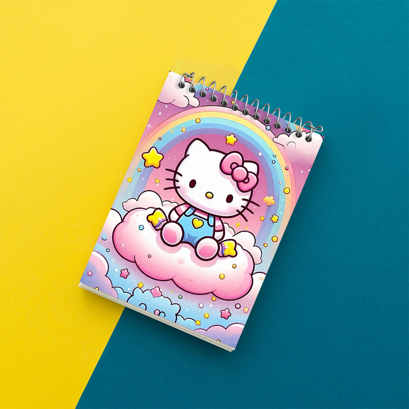 دفتر یادداشت 50 برگ خندالو طرح هلو کیتی (Hello Kitty) کد N4000 — تصویر ۲