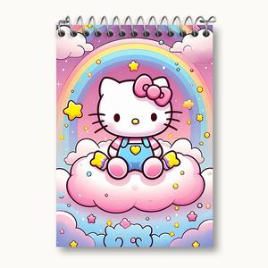 دفتر یادداشت 50 برگ خندالو طرح هلو کیتی (Hello Kitty) کد N4000