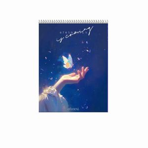 دفتر شطرنجی 100 برگ طرح butterfly کد 3
