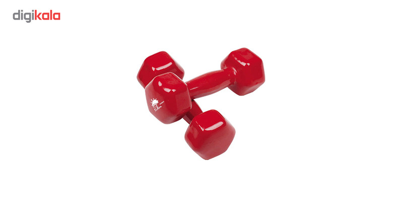 دمبل ایروبیک تایتان فیتنس مدل Hexagonal وزن 1.5 کیلوگرم بسته 2 عددی — تصویر ۲