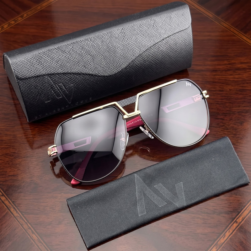 عینک آفتابی فریم خاص مردانه آلبرت وگ مدل JS-8549-C218-P120 Avantgarde Visionary — تصویر ۴