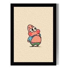 تابلو مدل دیواری طرح پاتریک Patrick انیمیشن باب اسفنجی SpongeBob کد FD271