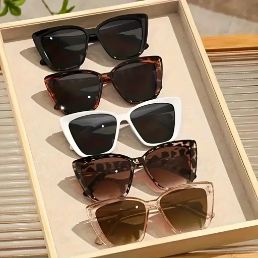 عینک آفتابی زنانه برند Cute-Chanel یووی 400 +دستمال نانو مخصوص+ ارسال رایگان
