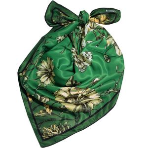 مینی اسکارف زنانه مدل ابریشم طرح گل کد ab150