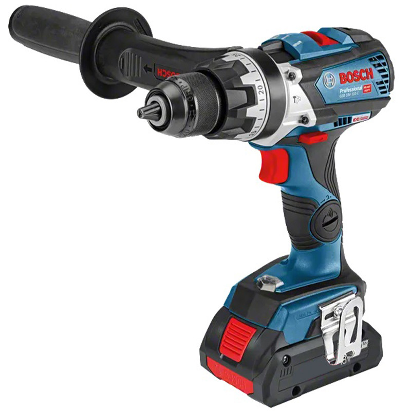 پیچ گوشتی شارژی چکشی 18 ولت بوش مدل GSB 18V-110 C Brushless Motor (5AH) — تصویر ۲