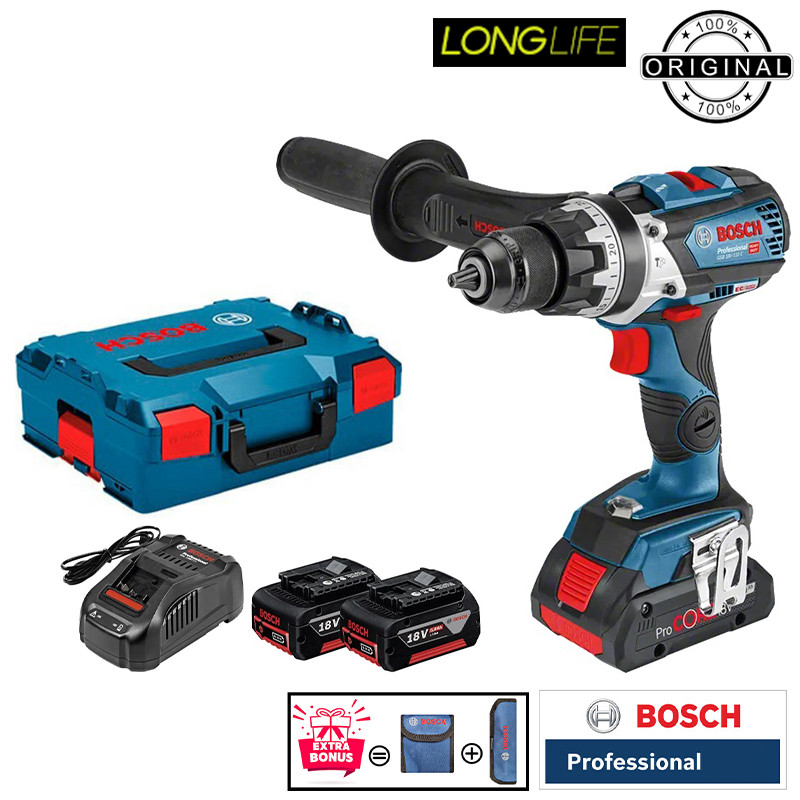 پیچ گوشتی شارژی چکشی 18 ولت بوش مدل GSB 18V-110 C Brushless Motor (5AH) — تصویر ۴