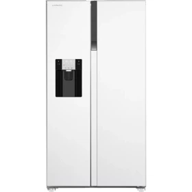 یخچال فریزر ساید بای ساید ایکس ویژن مدل HS600 ظرفیت ۲۸ فوت اتوماتیک رنگ سفید
