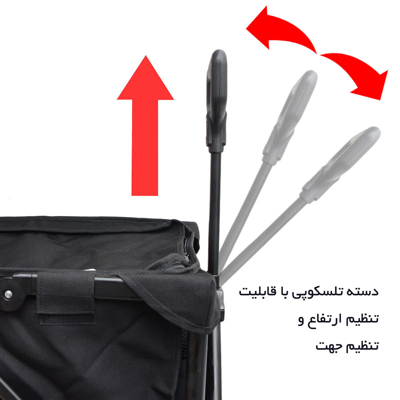 ساک حمل بار سفری چرخ دار هد مدل HL 016 SMALL TROLLY — تصویر ۴