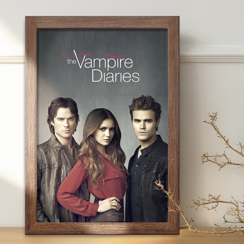 تابلو خندالو طرح خاطرات یک خون آشام The Vampire Diaries کد 20248 — تصویر ۳