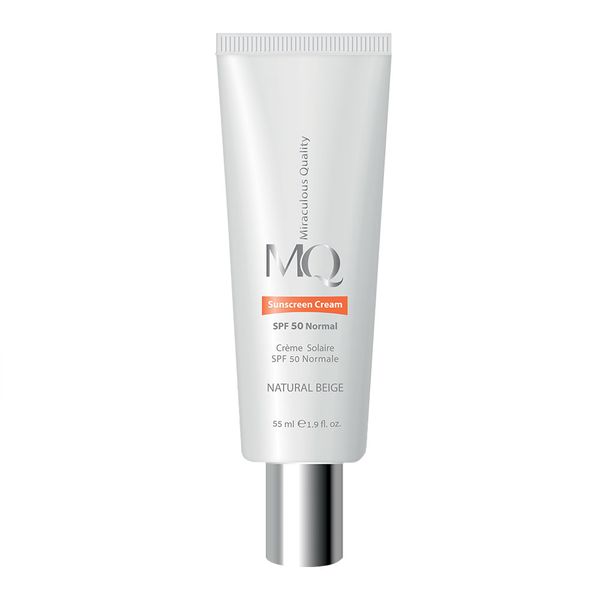 ام کیو کرم ضد آفتاب نرمال SPF50 بژ روشن