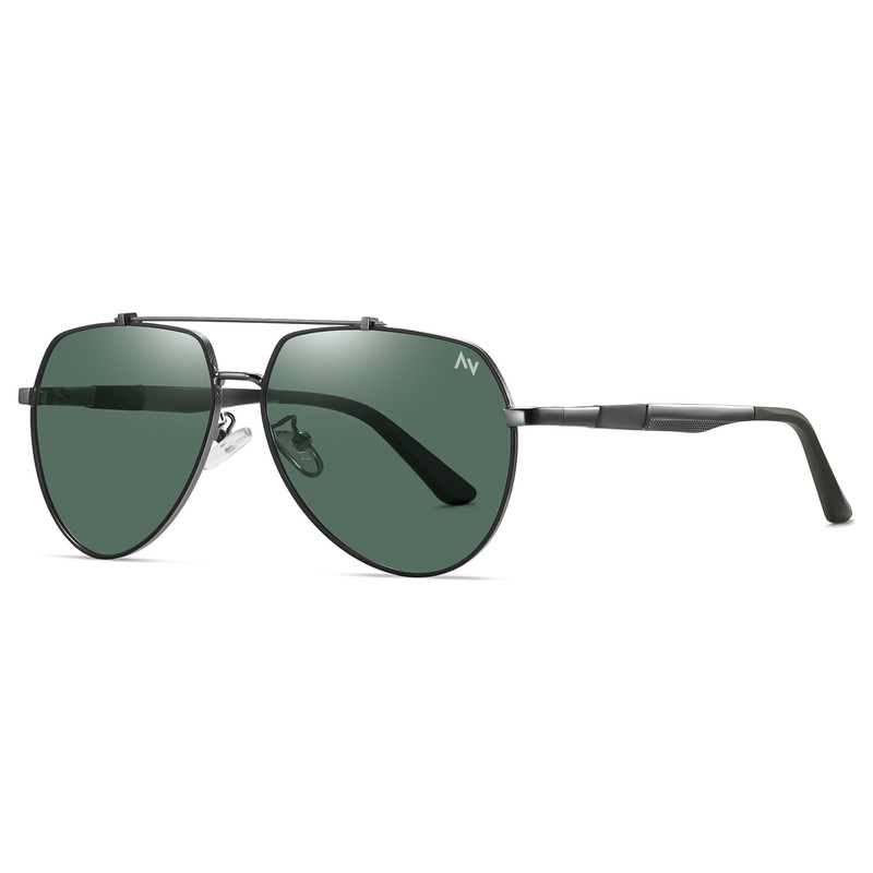 عینک آفتابی خلبانی مردانه آلبرت وگ مدل 6322C21P144 Polarized Sacramento — تصویر ۲